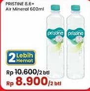 Promo Harga Pristine 8 Air Mineral 600 ml - Indomaret