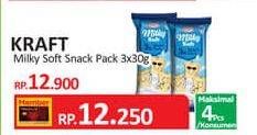 Promo Harga Kraft Milky Soft per 3 pcs 30 gr - Yogya