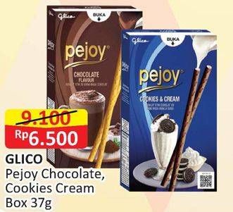 Promo Harga GLICO PEJOY Stick Chocolate, Cookies Cream 37 gr - Alfamart