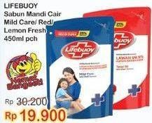 Promo Harga LIFEBUOY Body Wash Mild Care, Lemon Fresh, Total 10 450 ml - Indomaret