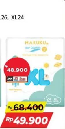 Promo Harga Makuku Comfort Fit Diapers Pants XL24 24 pcs - Alfamart