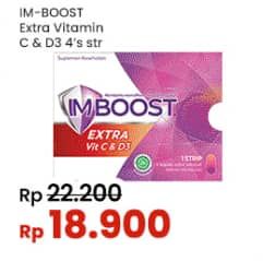 Promo Harga Imboost Multivitamin Tablet Extra Vit C D3 4 pcs - Indomaret