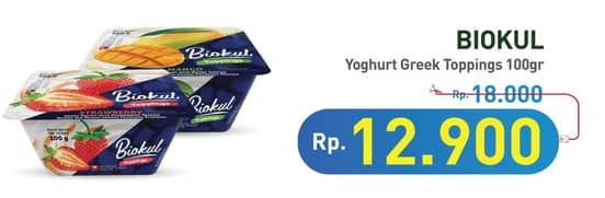 Promo Harga Biokul Greek Yogurt With Topping 100 gr - Hypermart