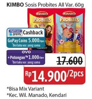 Promo Harga Kimbo Probites All Variants 60 gr - Alfamidi