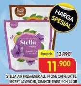 Promo Harga Stella All In One Caffe Latte, Secret Lavender, Orange 42 gr - Superindo