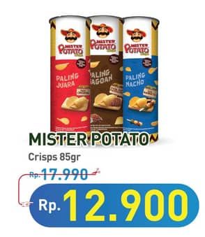 Mister Potato Snack Crisps 85 gr Diskon 28%, Harga Promo Rp12.900, Harga Normal Rp17.990