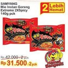 Promo Harga SAMYANG Hot Chicken Ramen Extreme 2x Spicy 140 gr - Indomaret