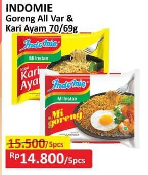 Promo Harga Indomie Mie Goreng/Kuah  - Alfamart