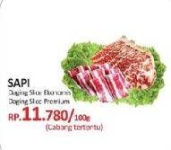 Promo Harga Daging Sapi Slice per 100 gr - Yogya