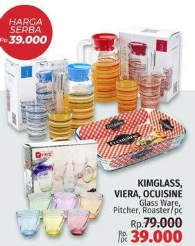 Promo Harga KIM GLASS Pitcher/VIERA Glassware/OCUISINE Roaster  - LotteMart