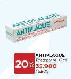 Promo Harga ANTIPLAQUE Toothpaste 110 gr - Watsons
