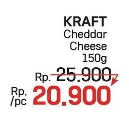 Promo Harga Kraft Cheese Cheddar 160 gr - LotteMart