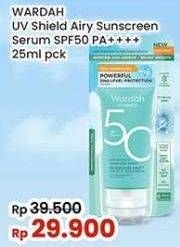 Promo Harga Wardah UV Shield Airy Smooth Sunscreen Serum SPF 50 PA++++ 25 ml - Indomaret