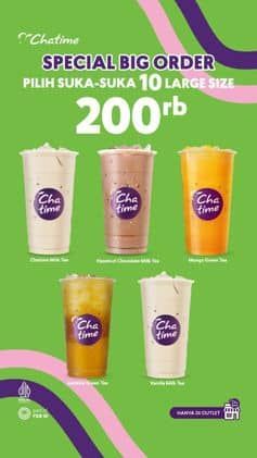 Promo Harga Special Big Order  - Chatime