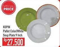 Promo Harga KOPIN Plate Solid Color 9 Inch, White  - Hypermart