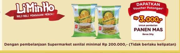 Promo Harga Panen Mas Beras 5000 gr - Yogya