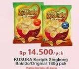 Promo Harga KUSUKA Keripik Singkong Balado, Original 180 gr - Indomaret