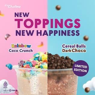 Promo Harga New Toppings New Happiness  - Chatime