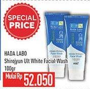 Promo Harga Hada Labo Shirojyun Facial Wash 100 gr - Hypermart