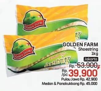 Promo Harga Golden Farm French Fries Shoestring 1000 gr - LotteMart