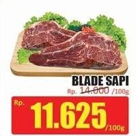 Promo Harga Daging Blade per 100 gr - Hari Hari