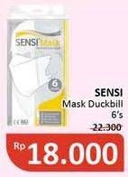 Promo Harga SENSI Mask Duckbill 6 pcs - Alfamidi