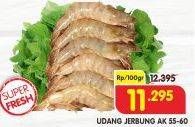 Promo Harga Udang Jerbung AK 55-60 per 100 gr - Superindo