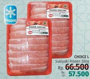 Promo Harga CHOICE L Sukiyaki 300 gr - LotteMart