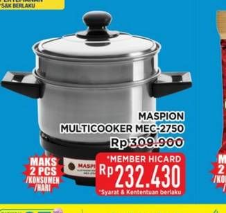 Promo Harga Maspion MEC 2750  - Hypermart