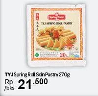 Promo Harga TYJ Spring Roll Pastry 270 gr - Carrefour