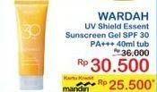 Promo Harga WARDAH UV Shield Essential Sunscreen Gel SPF 30 PA+++ 40 ml - Indomaret