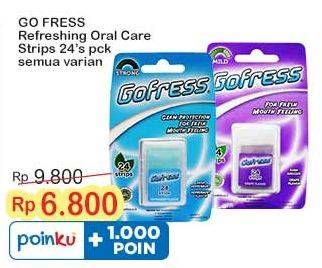 Promo Harga Go Fress Refreshing Oral Care Strips All Variants 24 pcs - Indomaret