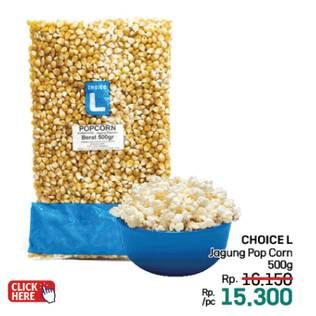 Promo Harga Choice L Jagung Pop Corn 500 gr - LotteMart