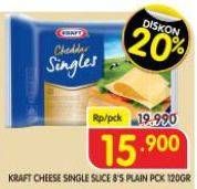 Promo Harga Kraft Singles Cheese 120 gr - Superindo