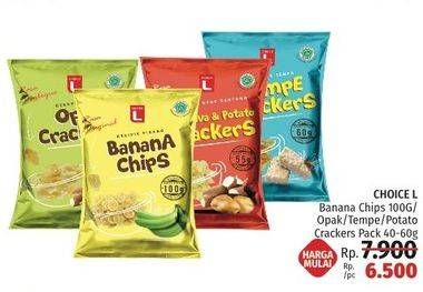 Promo Harga CHOICE L Chips/Crackers  - LotteMart
