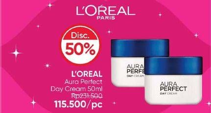 Promo Harga Loreal Aura Perfect Clinical Day Cream SPF 19 PA++ 50 ml - Guardian