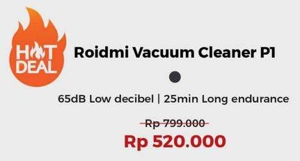 Promo Harga XIAOMI Roidmi Cordless Vacuum Cleaner P1  - Erafone
