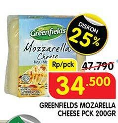 Promo Harga GREENFIELDS Cheese Mozzarella 200 gr - Superindo