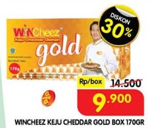 Promo Harga WINcheez Gold Cheddar Keju Olahan  170 gr - Superindo