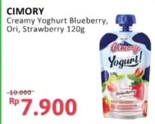 Promo Harga Cimory Squeeze Yogurt Blueberry, Original, Strawberry 120 gr - Alfamidi