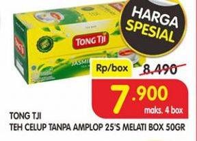 Promo Harga Tong Tji Teh Celup Melati 25 pcs - Superindo