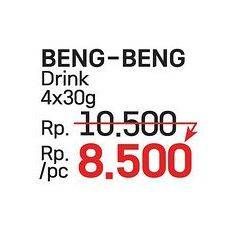 Promo Harga Beng-beng Drink per 4 sachet 30 gr - LotteMart