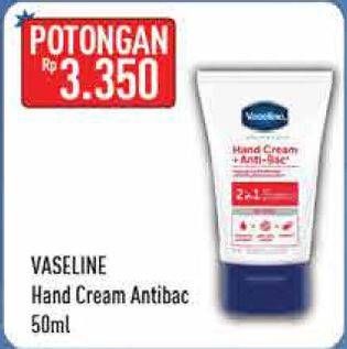 Promo Harga VASELINE Hand Cream Anti Bac 50 ml - Hypermart