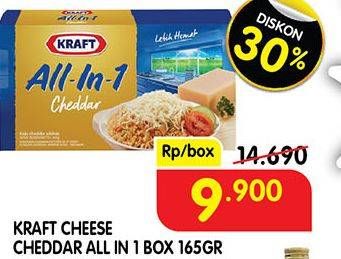 Promo Harga KRAFT All in 1 Cheddar 165 gr - Superindo