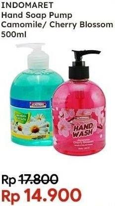 Promo Harga INDOMARET Hand Wash Camomile, Cherry Blossom 500 ml - Indomaret