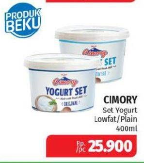 Promo Harga CIMORY Yogurt Set Low Fat, Plain 400 ml - Lotte Grosir