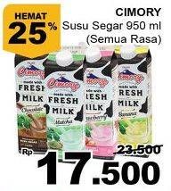 Promo Harga CIMORY Fresh Milk All Variants 950 ml - Giant