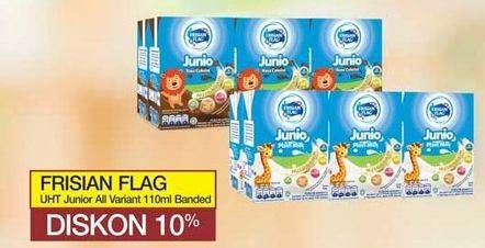 Promo Harga FRISIAN FLAG Susu UHT Junio All Variants 110 ml - Yogya