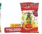 Promo Harga Happy Tos Tortilla Chips Hot Chili, Jagung Bakar/Roasted Corn 140 gr - Alfamart