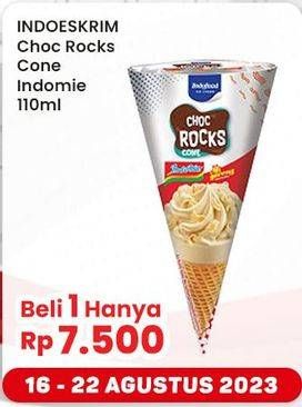 Promo Harga Indoeskrim Choc Rocks Cone Indomie 110 ml - Indomaret